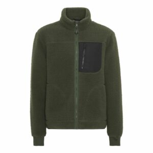 Green fleece jacket
