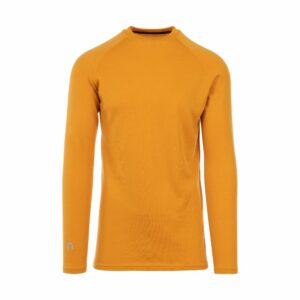 Men's merino base layer shirt yellow