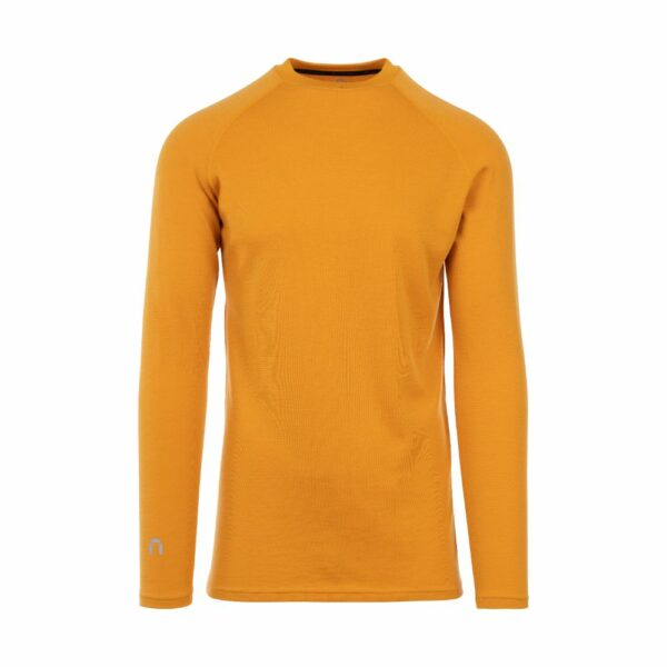 Men's merino base layer shirt yellow